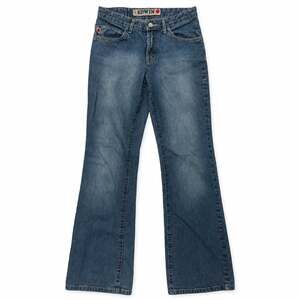 Edwin Japan Bootcut Flare Jeans Faded Blue Denim W28 L32 Y2K